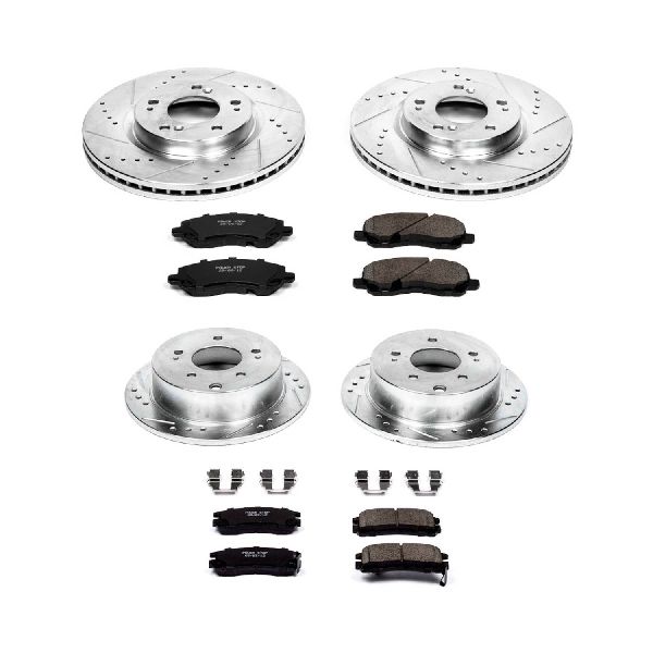 2004-2007 Mitsubishi Galant Disc Brake Kit - Front and Rear (Powerstop)