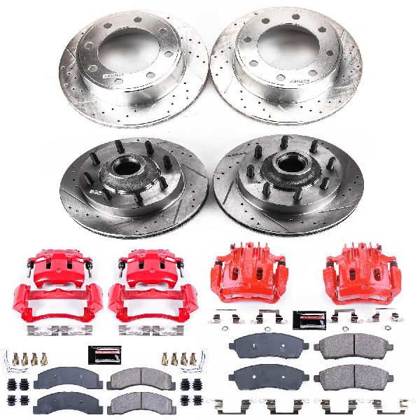 2000-2002 Ford F-350 Super Duty Disc Brake Kit - Front and Rear (Powerstop)