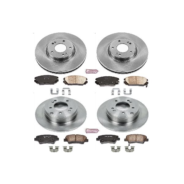 2009-2011 Hyundai Azera Disc Brake Kit - Front and Rear (Powerstop)