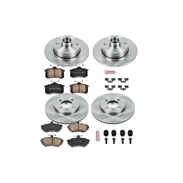 1990-1999 Volkswagen Jetta Disc Brake Kit - Front and Rear (Powerstop)