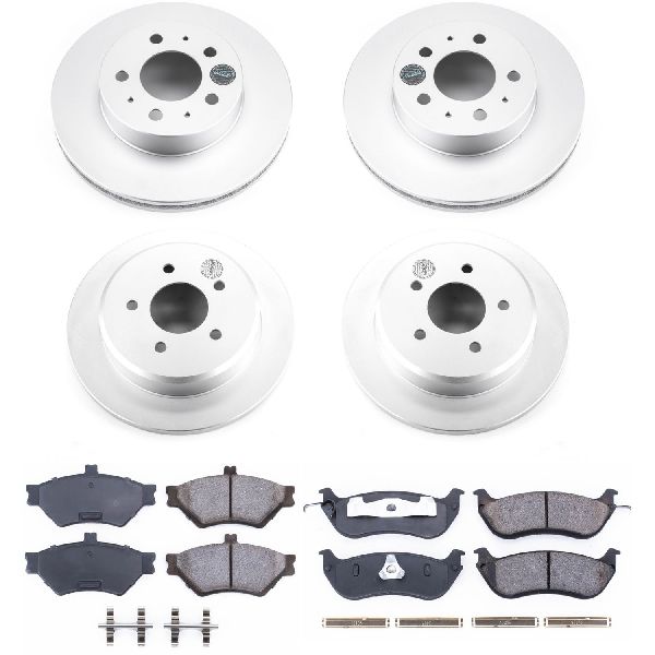 1996-1997 Lincoln Town Car Disc Brake Kit - Front and Rear (Powerstop)