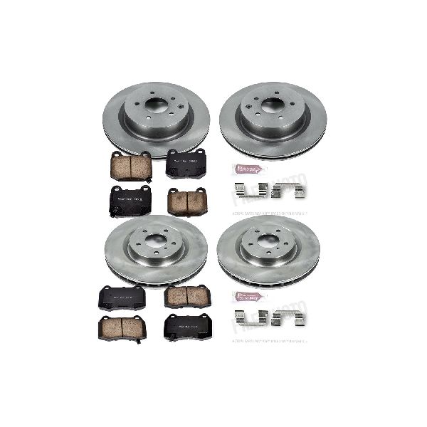 2003-2008 Nissan 350Z Disc Brake Kit - Front and Rear (Powerstop)