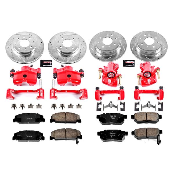 1993-1997 Honda Civic del Sol Disc Brake Kit - Front and Rear (Powerstop)