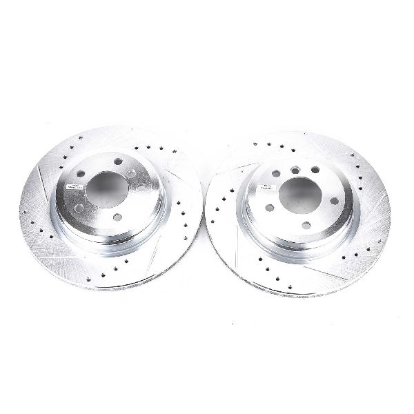 2007-2013 BMW 335i Disc Brake Rotor Set - Rear (Powerstop)