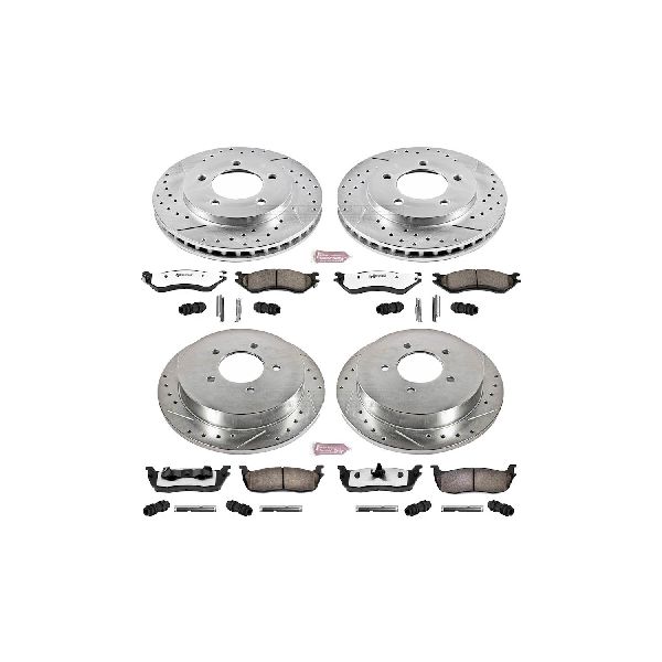 1998-2000 Lincoln Navigator Disc Brake Kit - Front and Rear (Powerstop)