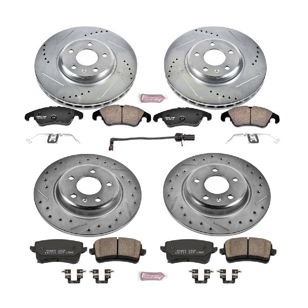 2009-2011 Audi A4 Disc Brake Kit - Front and Rear (Powerstop)