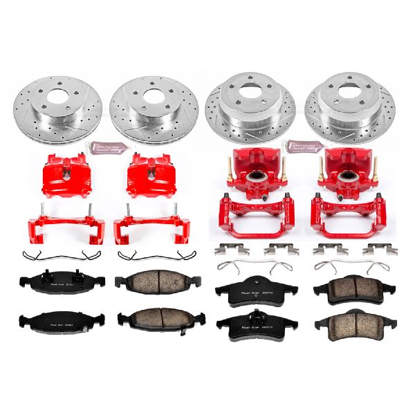 1999-2002 Jeep Grand Cherokee Disc Brake Kit - Front and Rear (Powerstop)