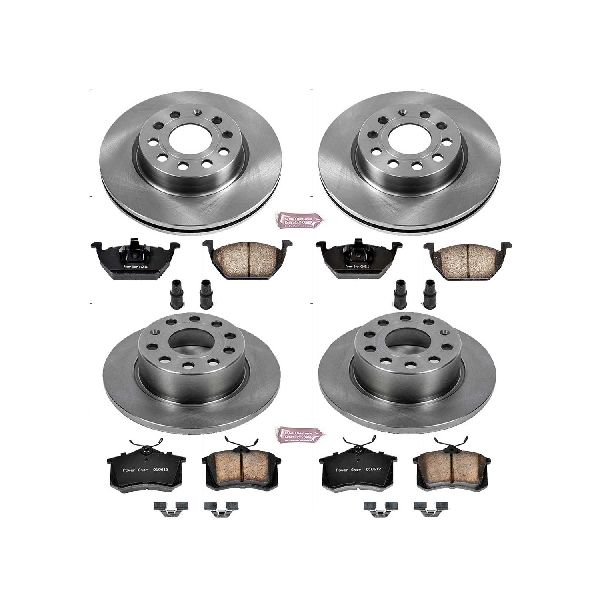 2013-2015 Volkswagen Jetta Disc Brake Kit - Front and Rear (Powerstop)