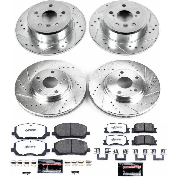 2001-2003 Toyota Highlander Disc Brake Kit - Front and Rear (Powerstop)