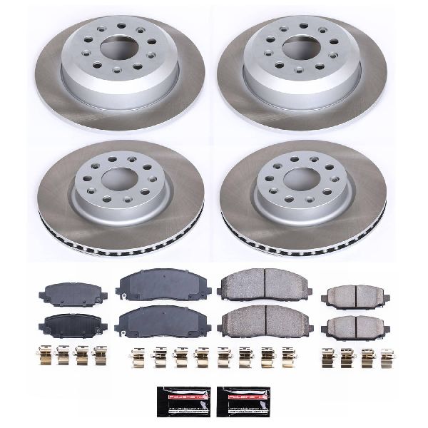 2018-2024 Jeep Wrangler Disc Brake Kit - Front and Rear (Powerstop)