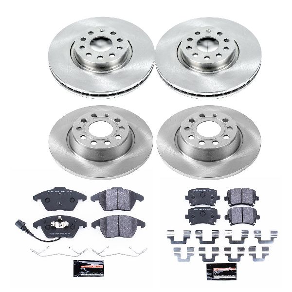 2007-2009 Volkswagen Eos Disc Brake Kit - Front and Rear (Powerstop)
