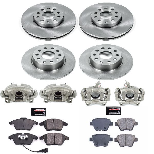 2010-2014 Volkswagen Jetta Disc Brake Kit - Front and Rear (Powerstop)