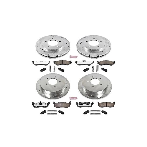 2000-2002 Lincoln Navigator Disc Brake Kit - Front and Rear (Powerstop)
