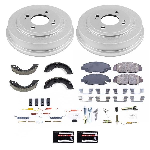 2000 Honda Civic Disc Brake Pad and Rotor / Drum Brake Shoe and Dru - Front and Rear (Powerstop)