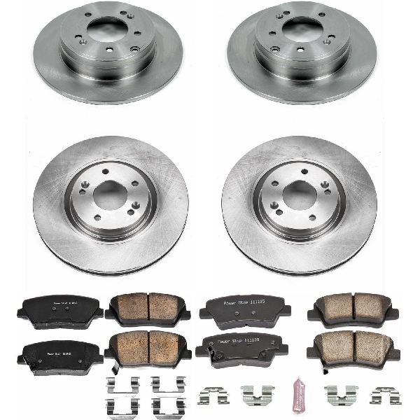 2012-2017 Hyundai Azera Disc Brake Kit - Front and Rear (Powerstop)