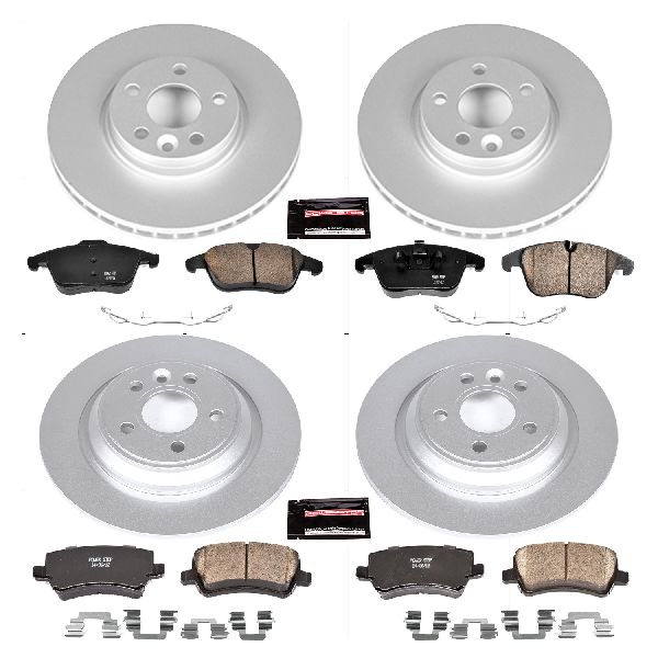 2007-2014 Volvo S80 Disc Brake Kit - Front and Rear (Powerstop)