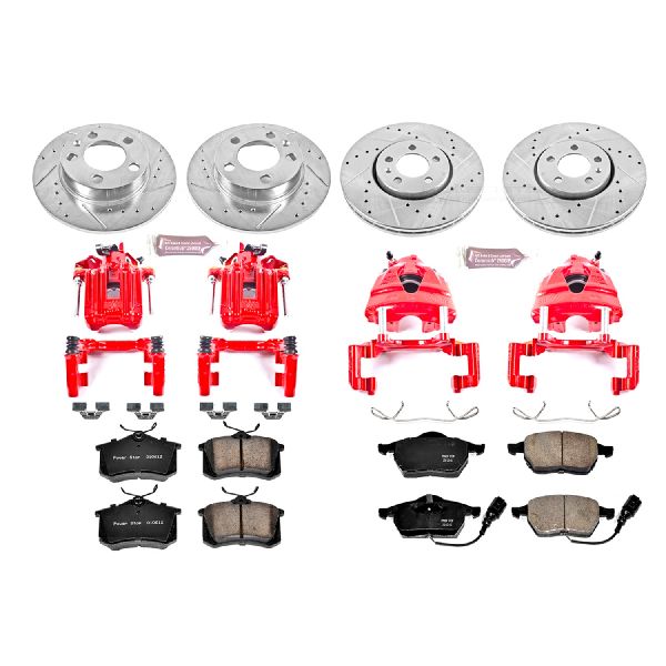 2001-2005 Volkswagen Jetta Disc Brake Kit - Front and Rear (Powerstop)