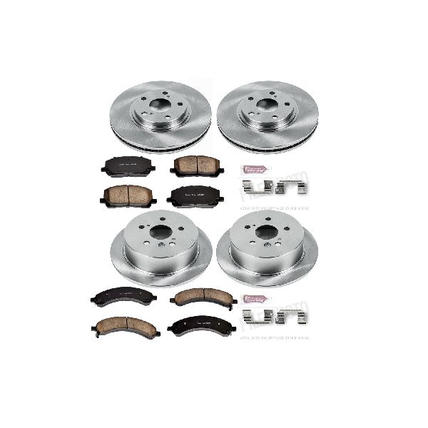 2004-2007 Toyota Highlander Disc Brake Kit - Front and Rear (Powerstop)