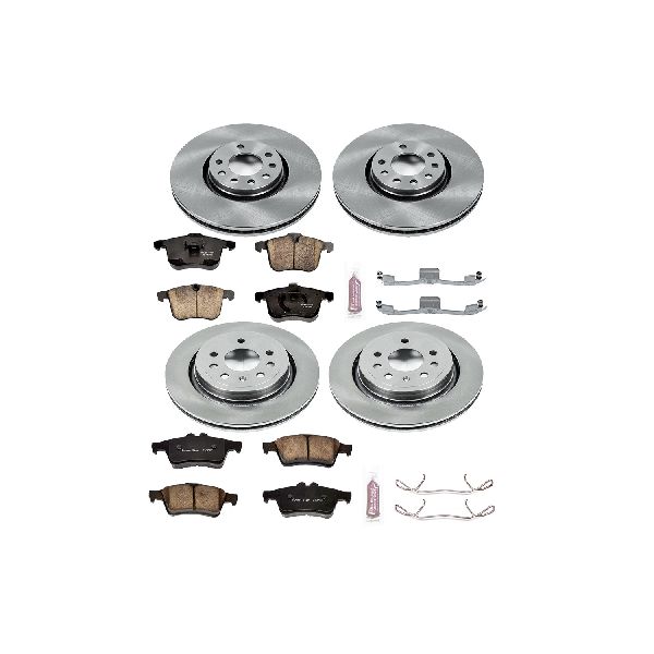2003-2011 Saab 9-3 Disc Brake Kit - Front and Rear (Powerstop)