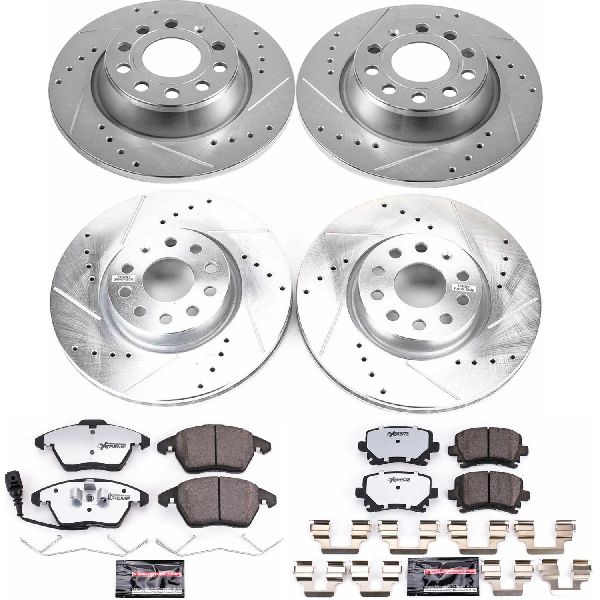 2007-2009 Volkswagen Eos Disc Brake Kit - Front and Rear (Powerstop)