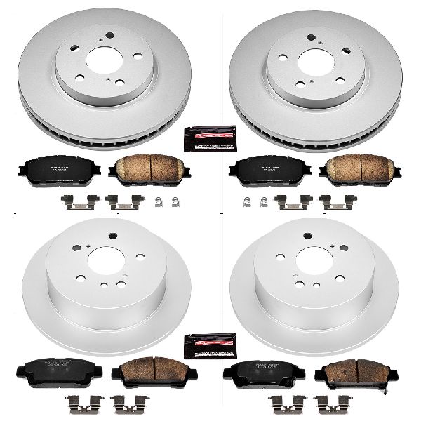 2004-2010 Toyota Sienna Disc Brake Kit - Front and Rear (Powerstop)