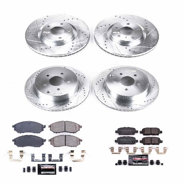 2014-2019 INFINITI Q70 Disc Brake Kit - Front and Rear (Powerstop)