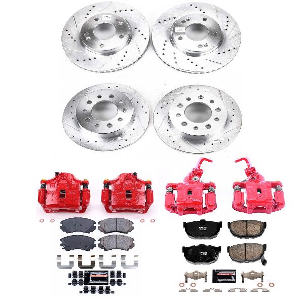2004-2005 Hyundai Tiburon Disc Brake Kit - Front and Rear (Powerstop)