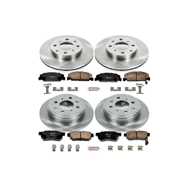 1993-1997 Honda Civic del Sol Disc Brake Kit - Front and Rear (Powerstop)