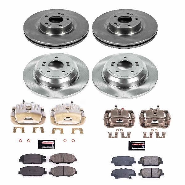 2009 Hyundai Genesis Disc Brake Kit - Front and Rear (Powerstop)