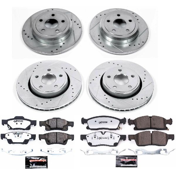 2017-2020 Jeep Grand Cherokee Disc Brake Kit - Front and Rear (Powerstop)