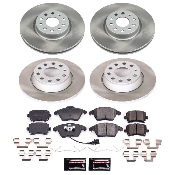 2007-2009 Volkswagen Eos Disc Brake Kit - Front and Rear (Powerstop)