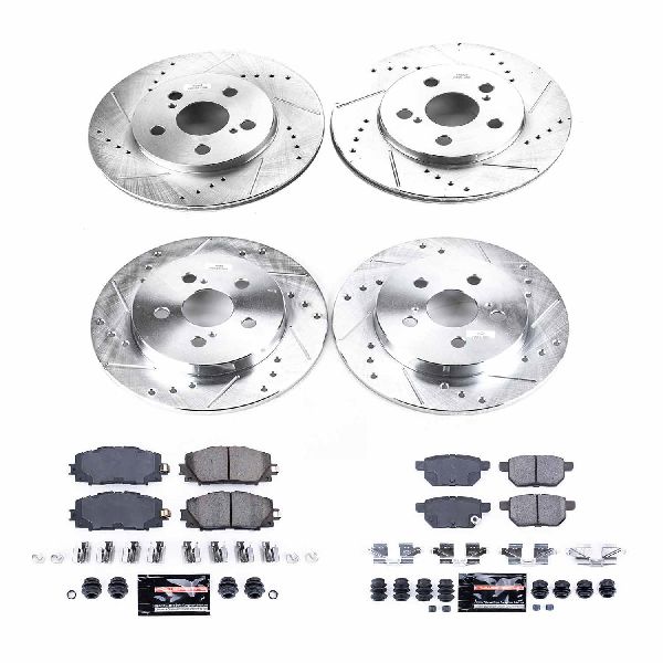 2017-2019 Toyota Prius Prime Disc Brake Kit - Front and Rear (Powerstop)