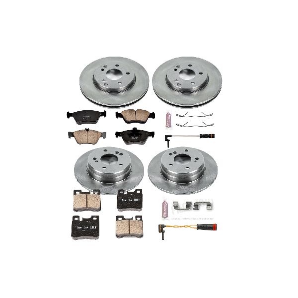 1996-2000 Mercedes-Benz C280 Disc Brake Kit - Front and Rear (Powerstop)