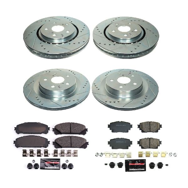 2021-2024 Toyota Sienna Disc Brake Kit - Front and Rear (Powerstop)