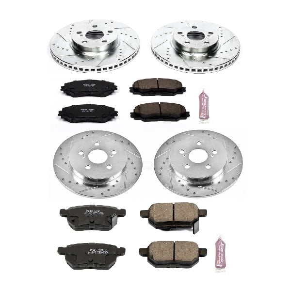 2009-2010 Pontiac Vibe Disc Brake Kit - Front and Rear (Powerstop)