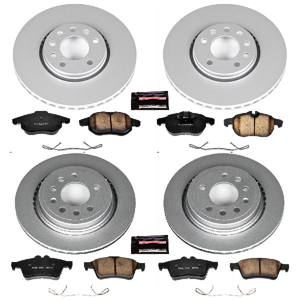 2008-2011 Saab 9-3 Disc Brake Kit - Front and Rear (Powerstop)