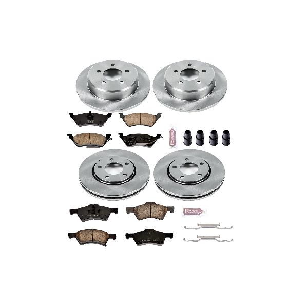 2001-2007 Dodge Grand Caravan Disc Brake Kit - Front and Rear (Powerstop)