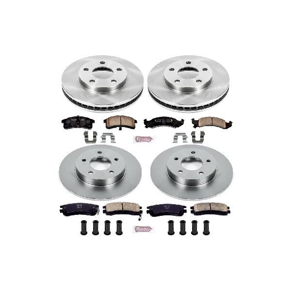 1995-1996 Oldsmobile Aurora Disc Brake Kit - Front and Rear (Powerstop)