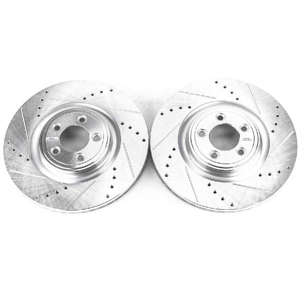 2006-2008 Jaguar S-Type Disc Brake Rotor Set - Front (Powerstop)