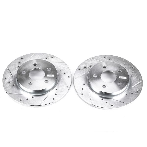 2002-2008 Jaguar X-Type Disc Brake Rotor Set - Rear (Powerstop)