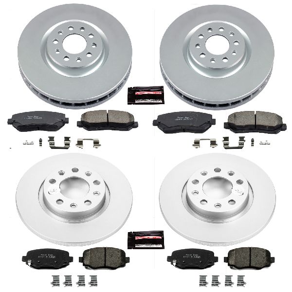 2014-2022 Jeep Cherokee Disc Brake Kit - Front and Rear (Powerstop)