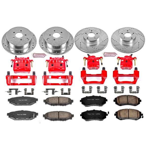 2009-2010 Subaru Forester Disc Brake Kit - Front and Rear (Powerstop)
