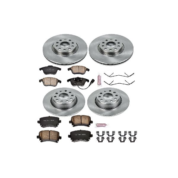 2009-2010 Volkswagen Tiguan Disc Brake Kit - Front and Rear (Powerstop)