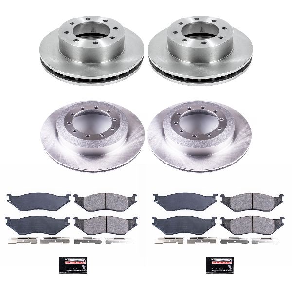 2002-2004 Ford F-550 Super Duty Disc Brake Kit - Front and Rear (Powerstop)