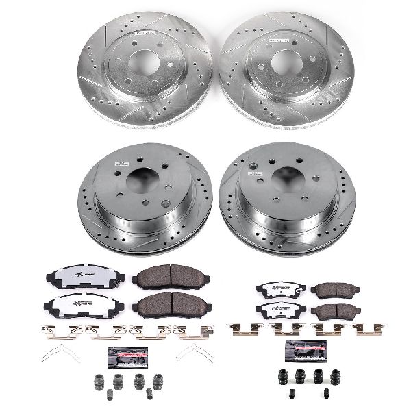 2009-2012 Suzuki Equator Disc Brake Kit - Front and Rear (Powerstop)