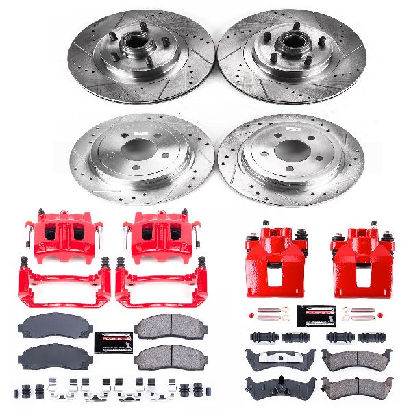 2003 Ford Explorer Sport Disc Brake Kit - Front and Rear (Powerstop)