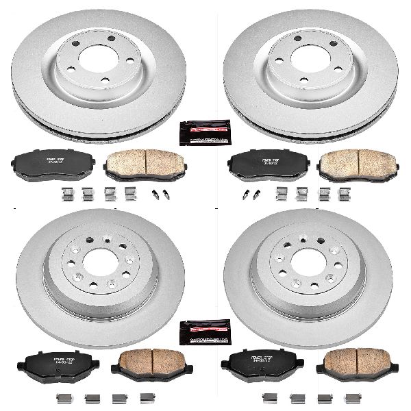 2011-2012 Lincoln MKX Disc Brake Kit - Front and Rear (Powerstop)