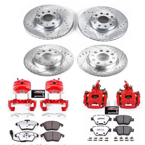 2010-2014 Volkswagen Jetta Disc Brake Kit - Front and Rear (Powerstop)