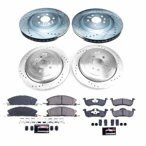 2013-2019 Lincoln MKT Disc Brake Kit - Front and Rear (Powerstop)