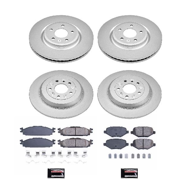 2011-2019 Lincoln MKT Disc Brake Kit - Front and Rear (Powerstop)